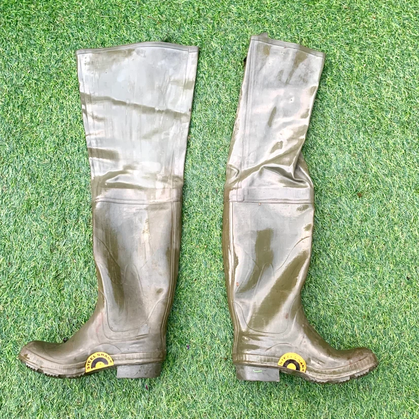 Green Chest Waders Rubber Fishing Hunting Waterproof Boots