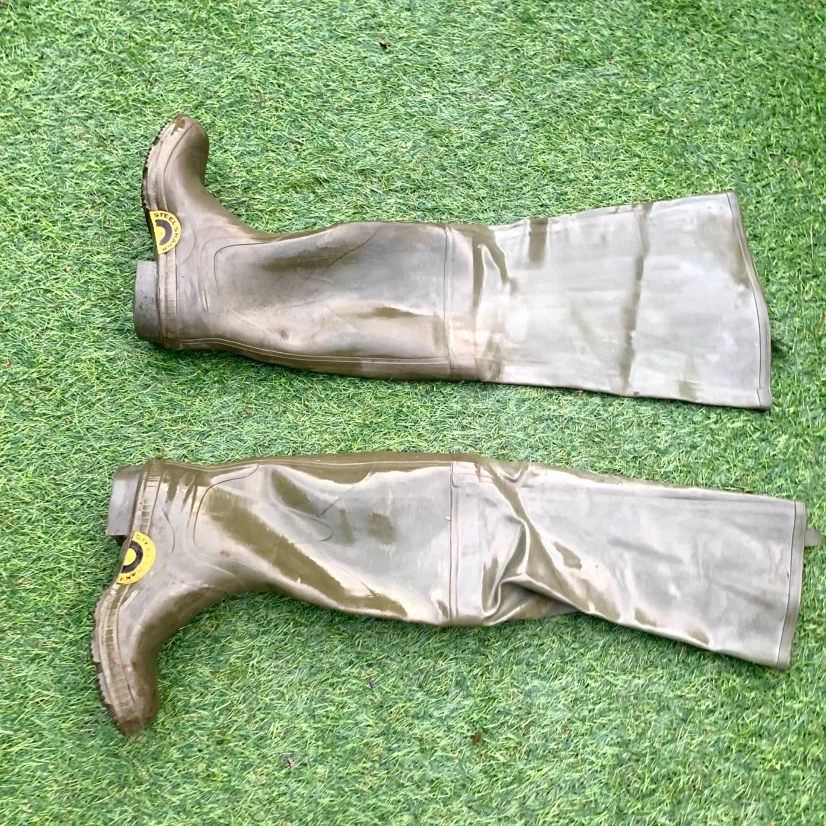 Green Chest Waders Rubber Fishing Hunting Waterproof Boots - photo 4