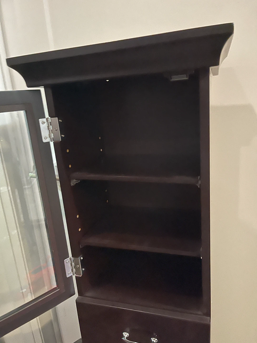 Tall Bathroom Storage Cabinet with Drawer and Doors - photo 2