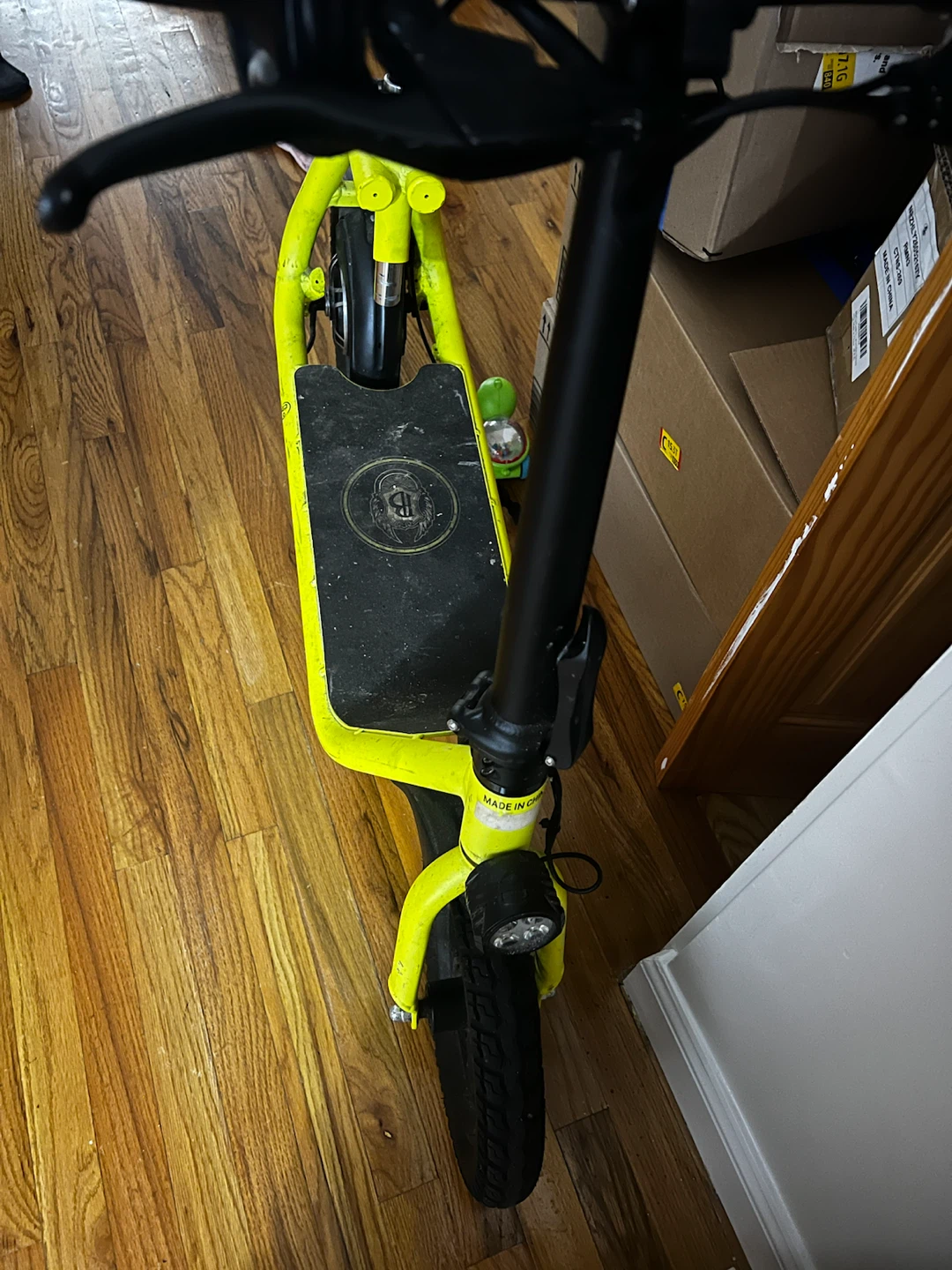 Bright Yellow Electric Scooter with Seat - photo 5