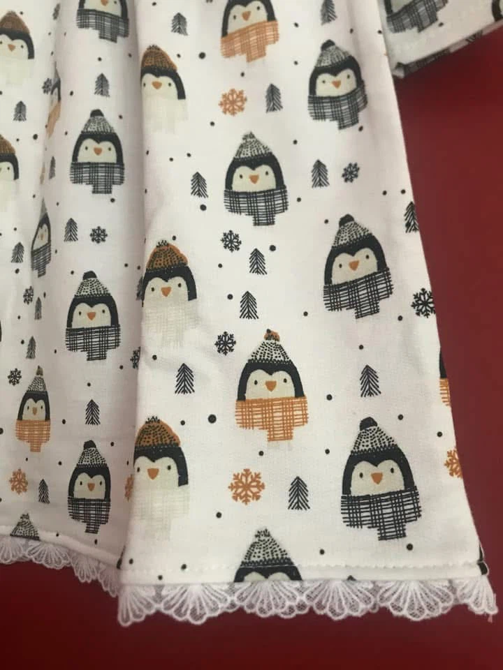 Girls’ Warm Cotton Penguin Dress – Size 92 cm (1,5-2,5Y) - photo 4