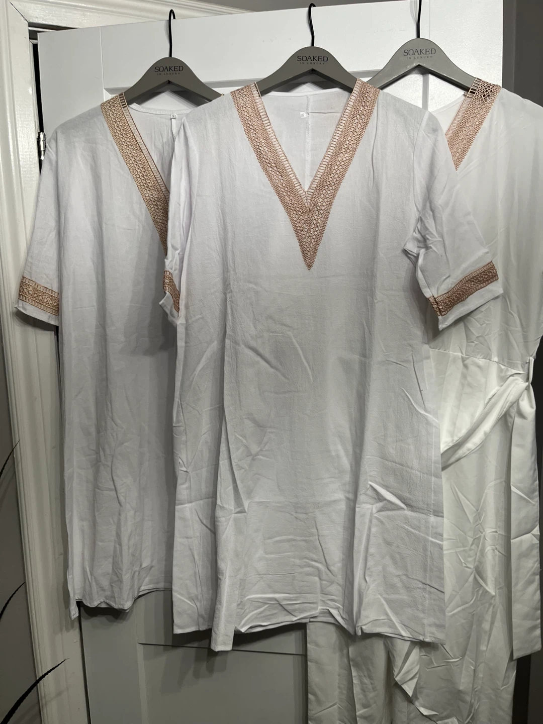 Embroidered tunics and dress