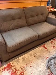 Brown fabric sofa - photo 2