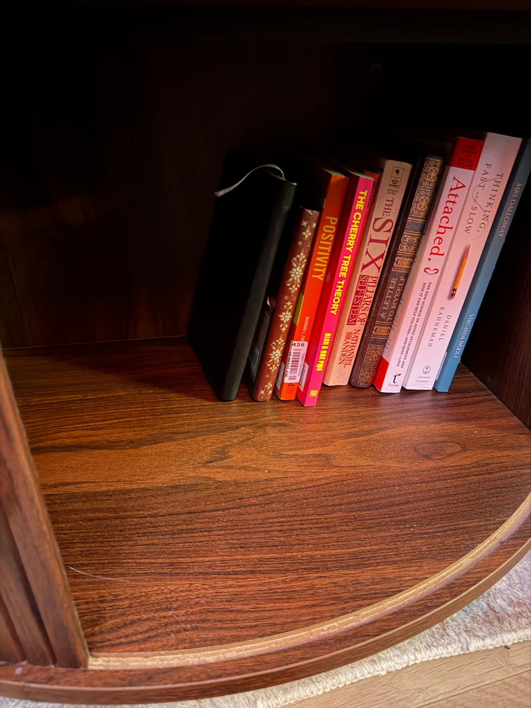 Round Wood Coffee Table with Storage - photo 5