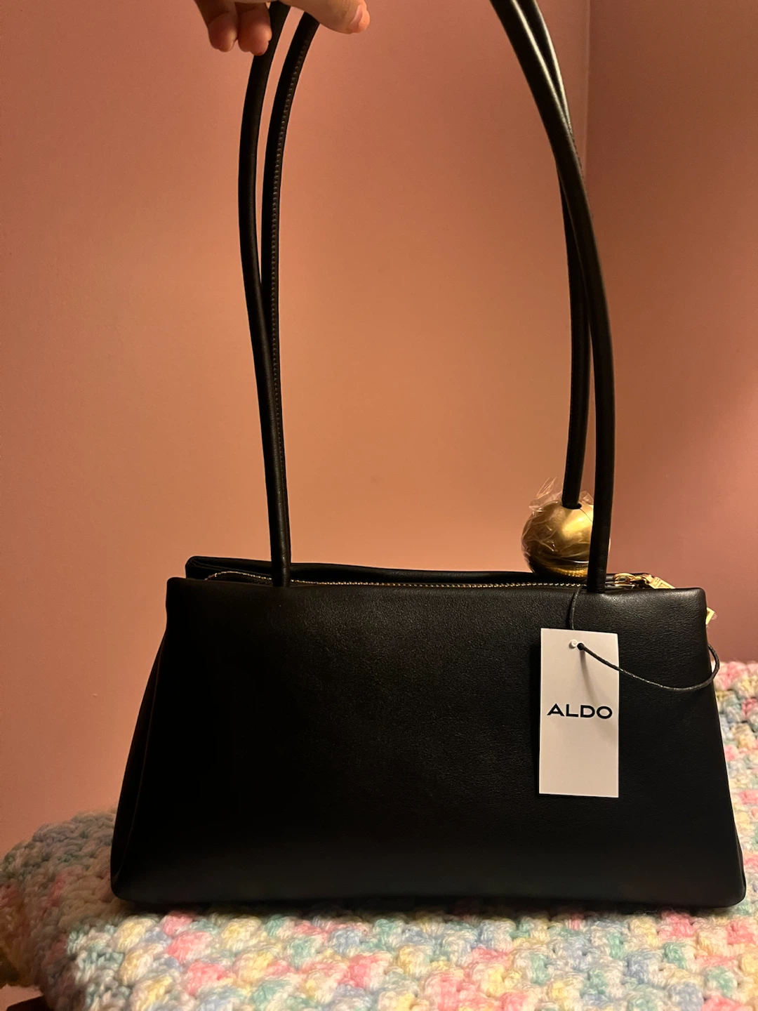 ALDO Black Faux Leather Handbag - photo 2