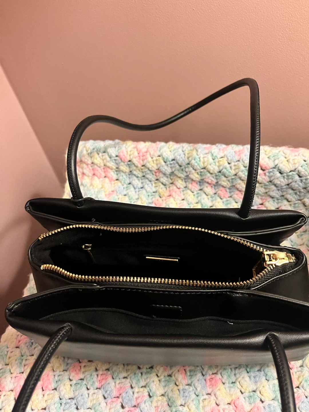 ALDO Black Faux Leather Handbag - photo 3