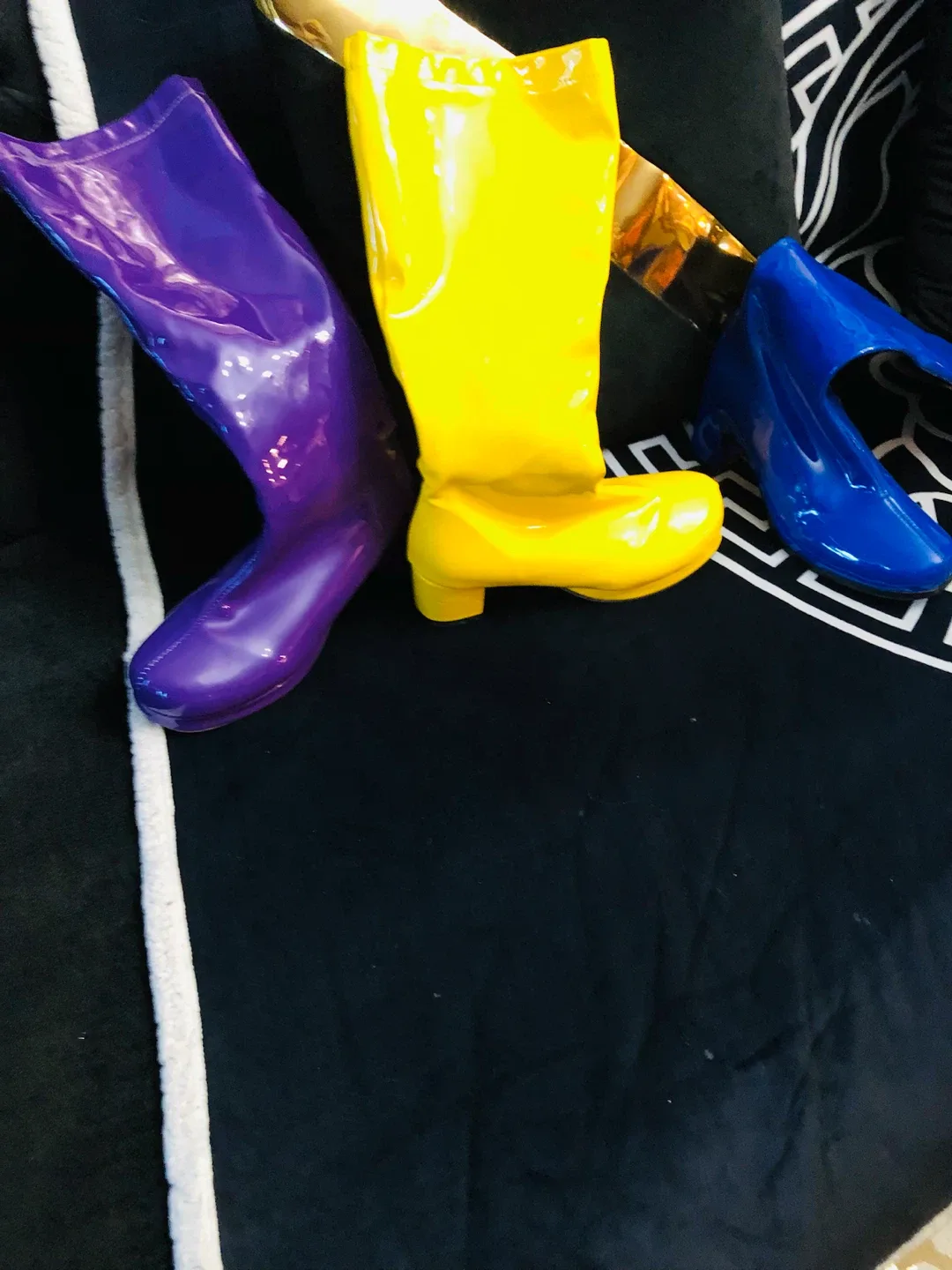 Patent Leather Go-Go Boots 8