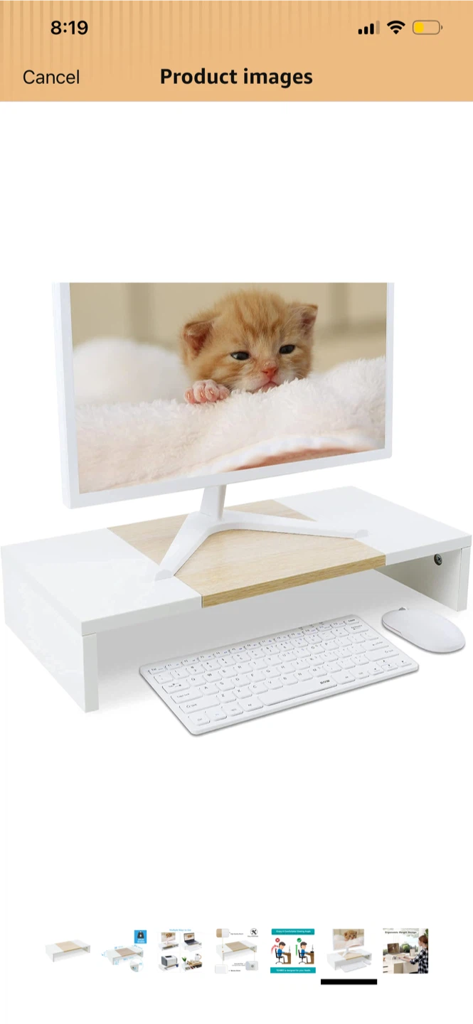 TEAMIX White Monitor Riser Stand - photo 4