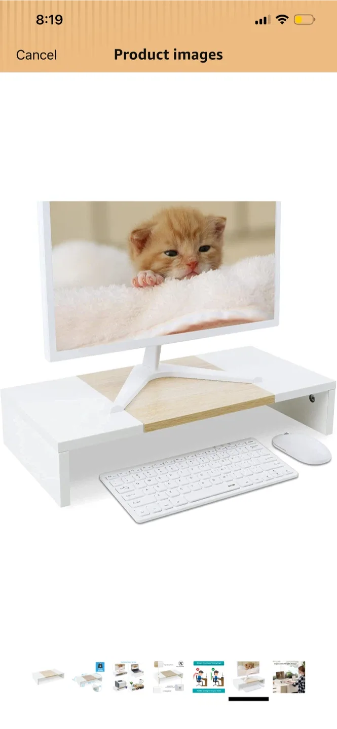 TEAMIX White Monitor Riser Stand - photo 4