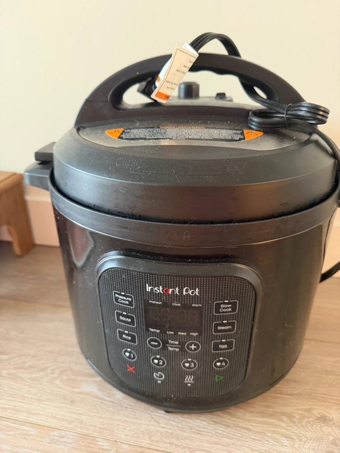 Instant Pot multi-use pressure cooker in black