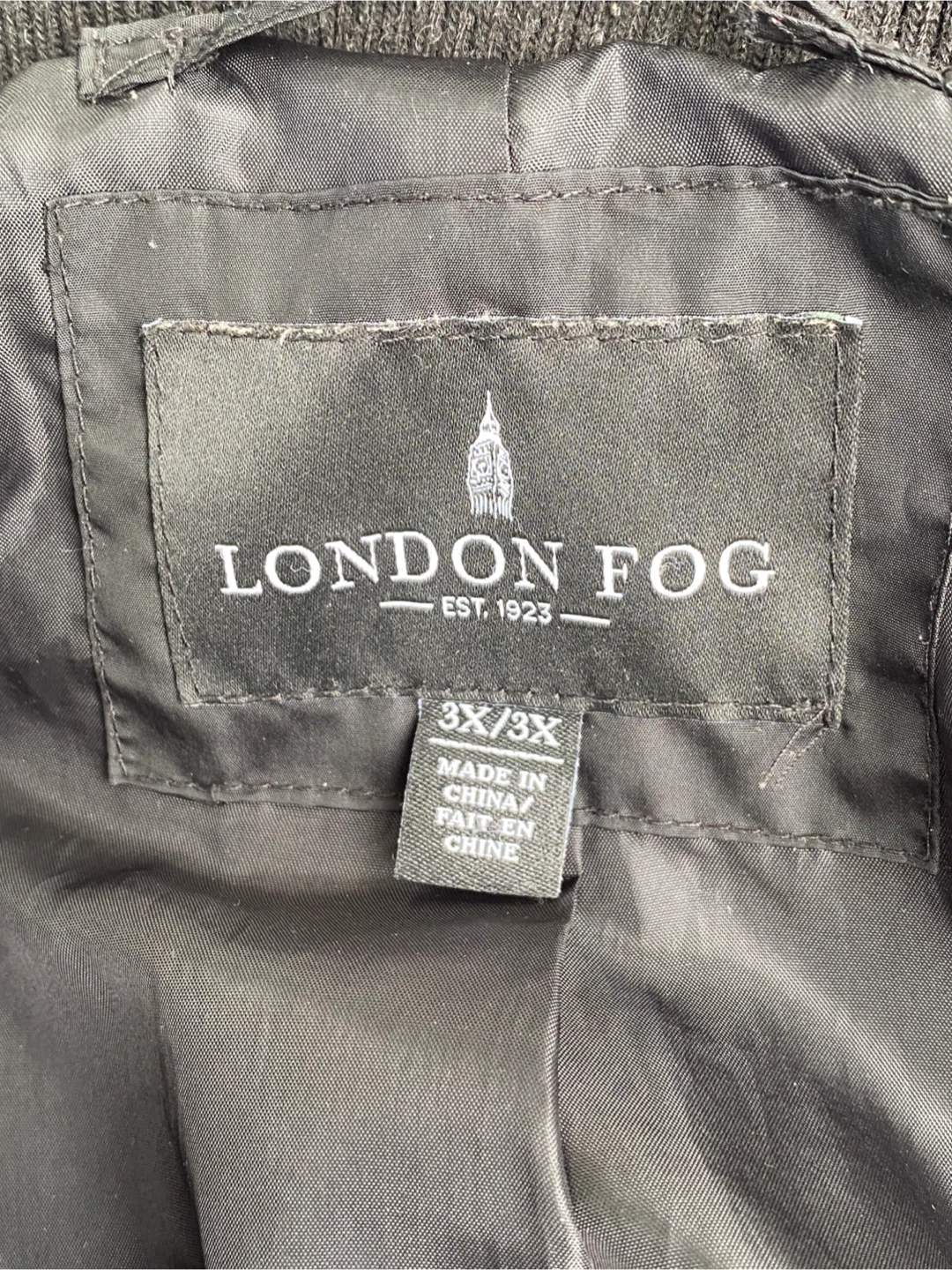London Fog Black Padded Jacket with Faux Fur Trim - photo 3