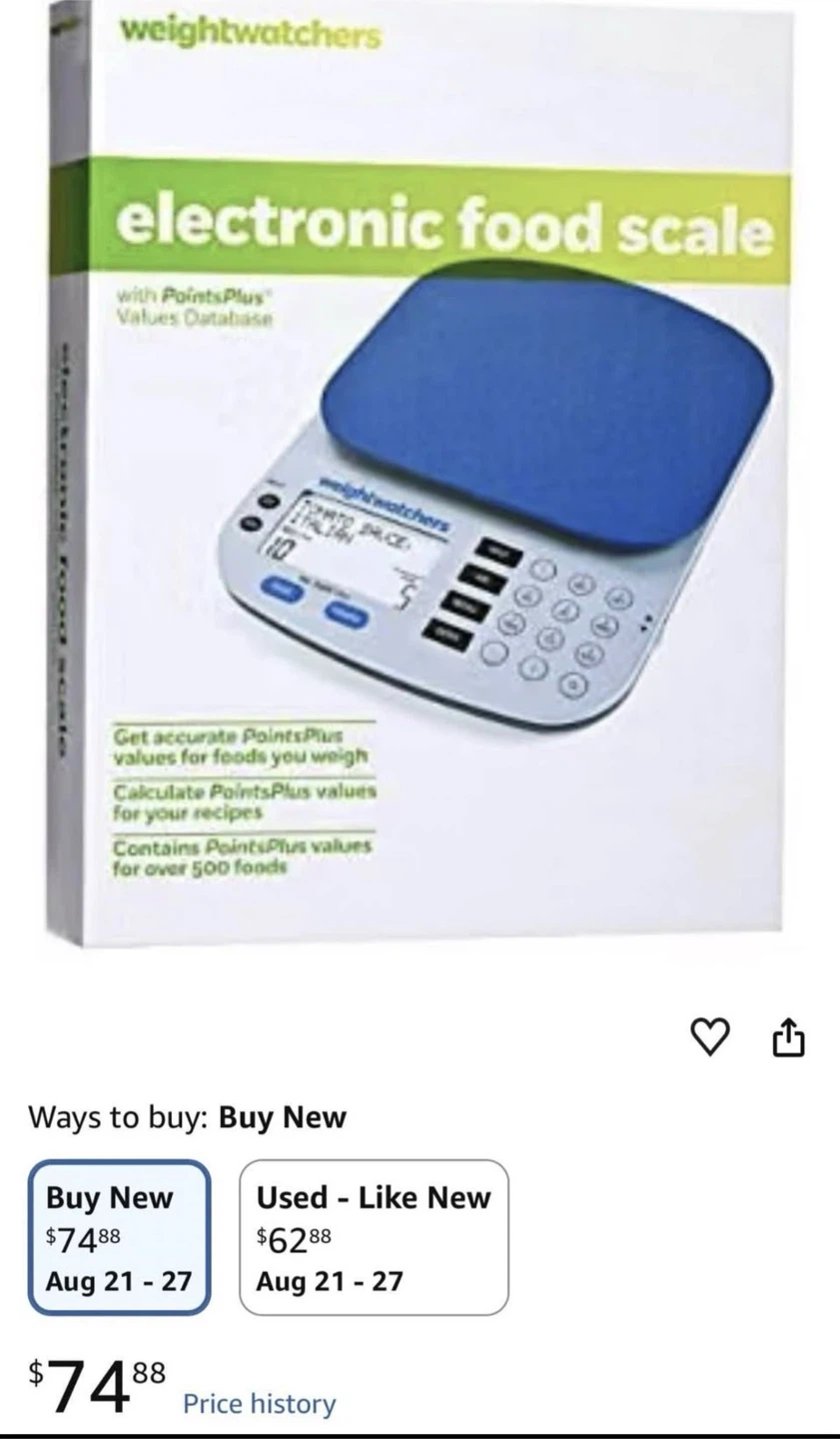 Weight Watchers Electronic Food Scale with PointsPlus