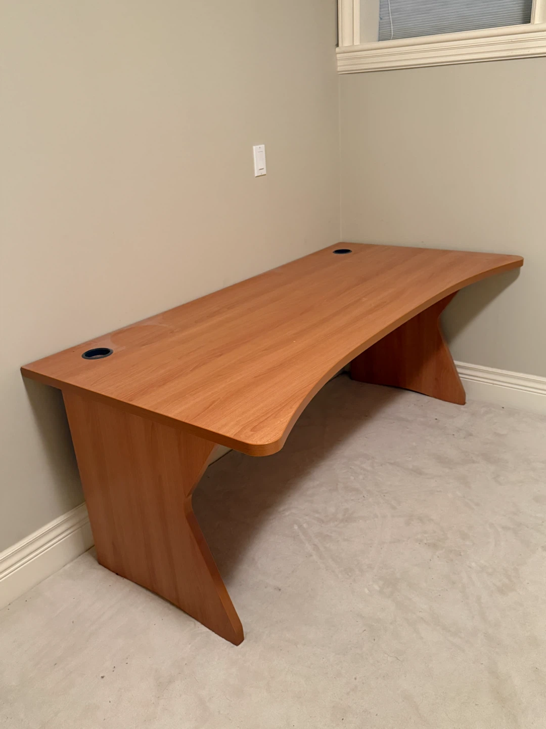 Curved Wooden Desk - photo 2