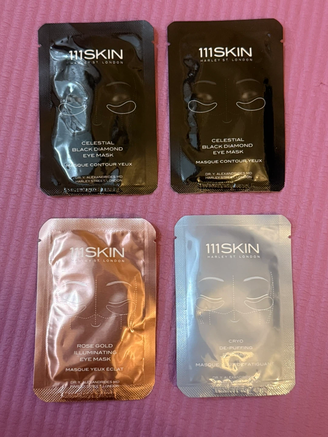 NEW✨111SKIN Eye Masks (2 Black Diamond, 1 Rose Gold, 1 Cryo)