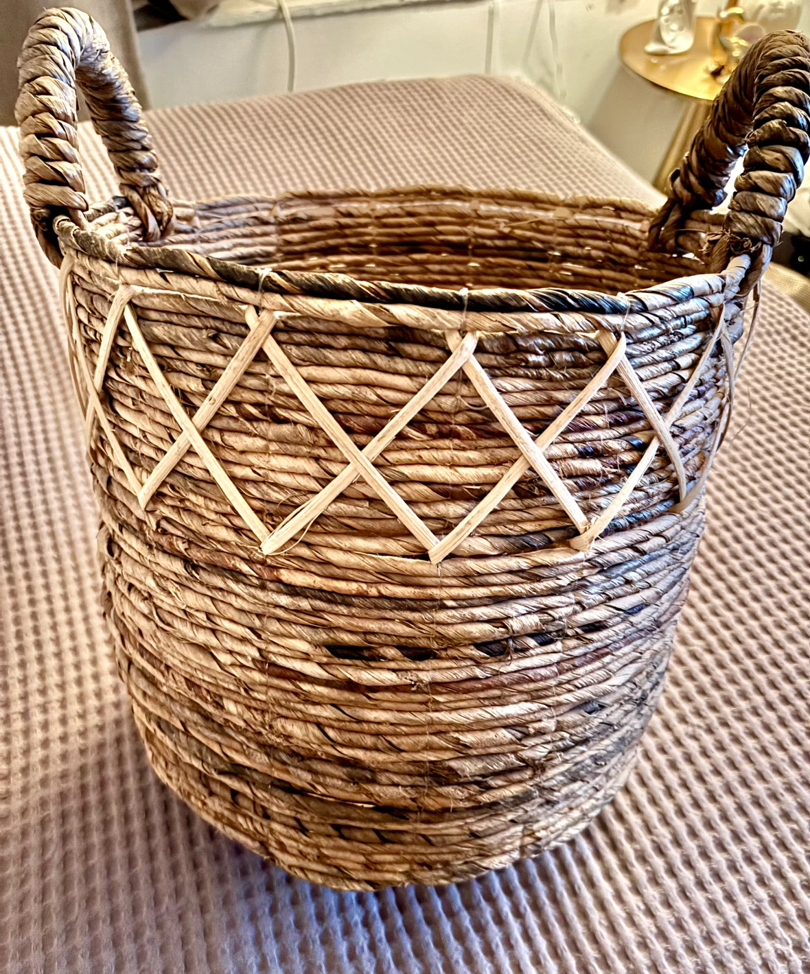 Woven Storage Basket with Handles