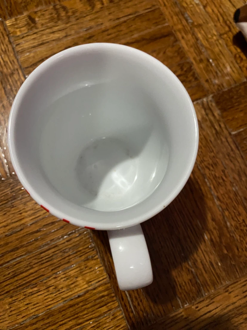 Red and White Striped Mug - photo 2