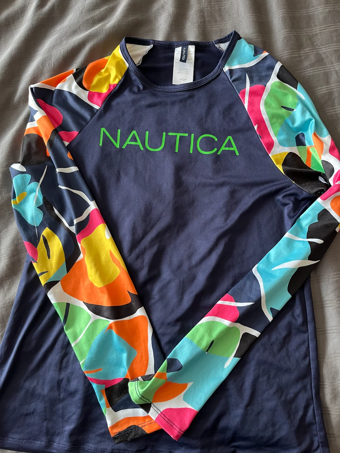 Nautica Long Sleeve Rash Guard Top