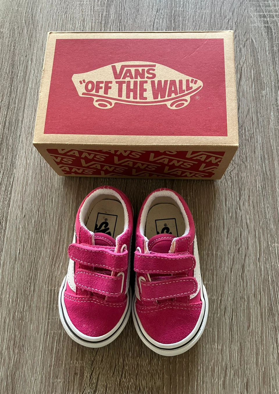 Vans Toddler Pink Velcro Shoes