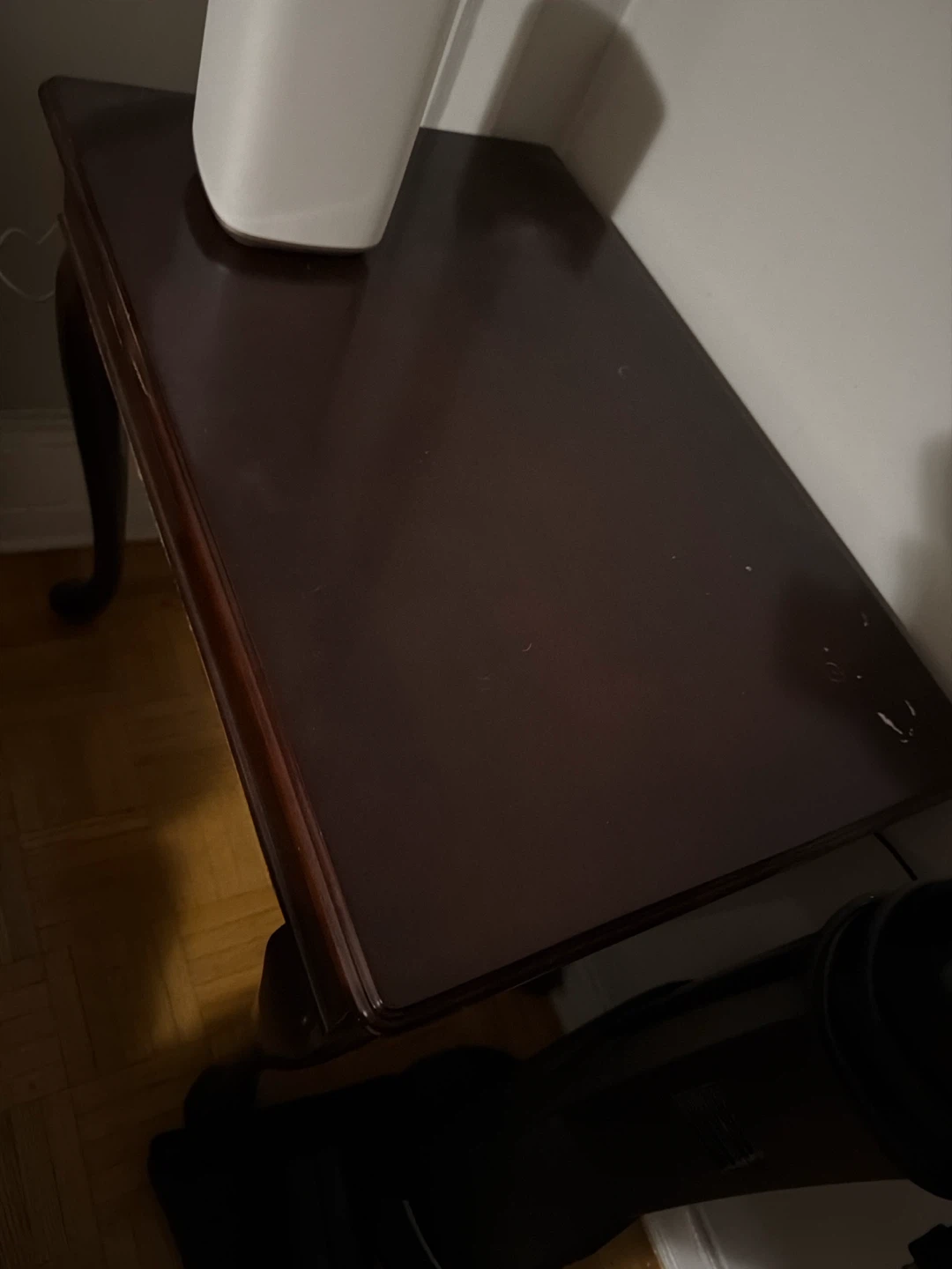Dark Wood Console Table with Cabriole Legs moving sale - photo 2