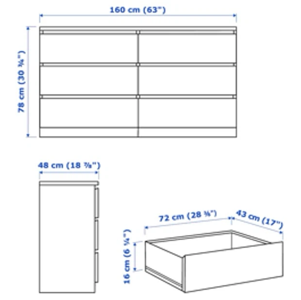 IKEA Dresser 6-Drawer - photo 2