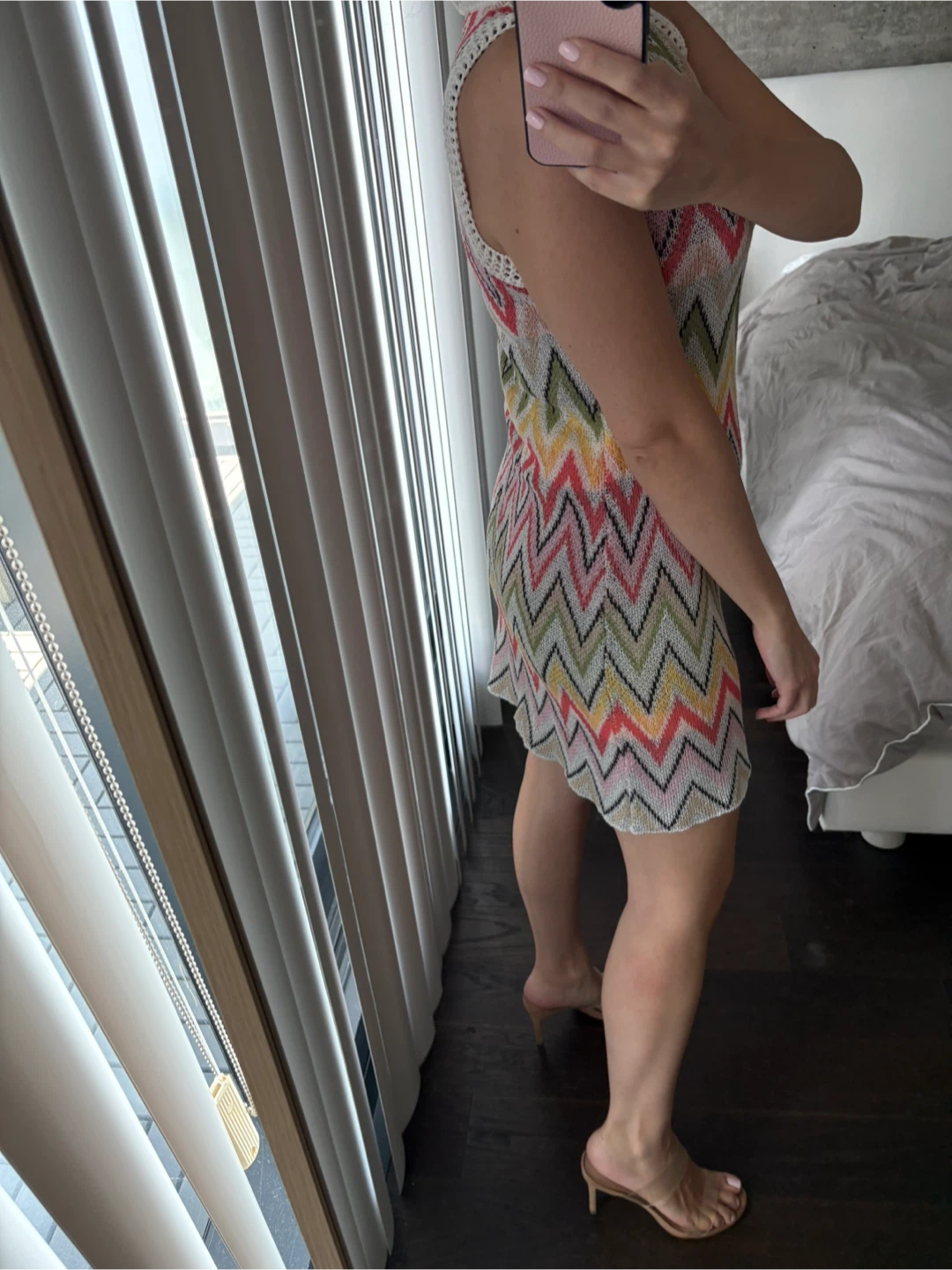 Miami Summer Light Knitted Chevron Dress - size XS - photo 2