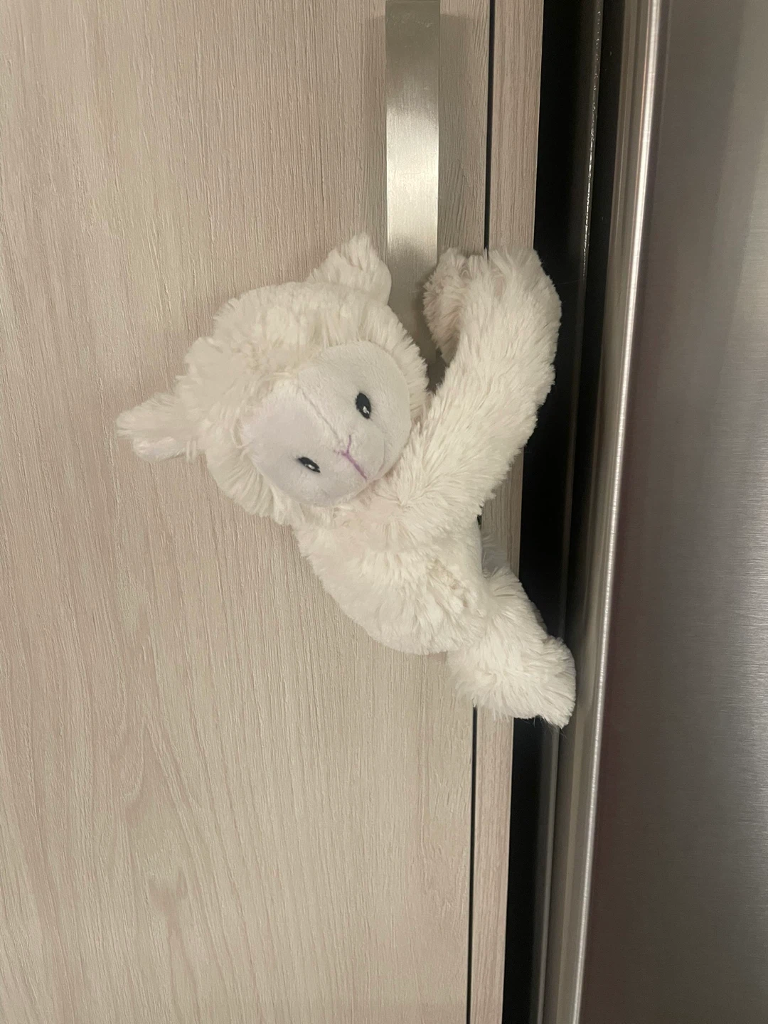 Plush lamb stuffed animal Velcro cling