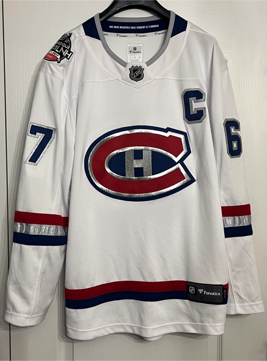 Montreal Canadiens Fanatics 2017 NHL 100 Classic Jersey Large