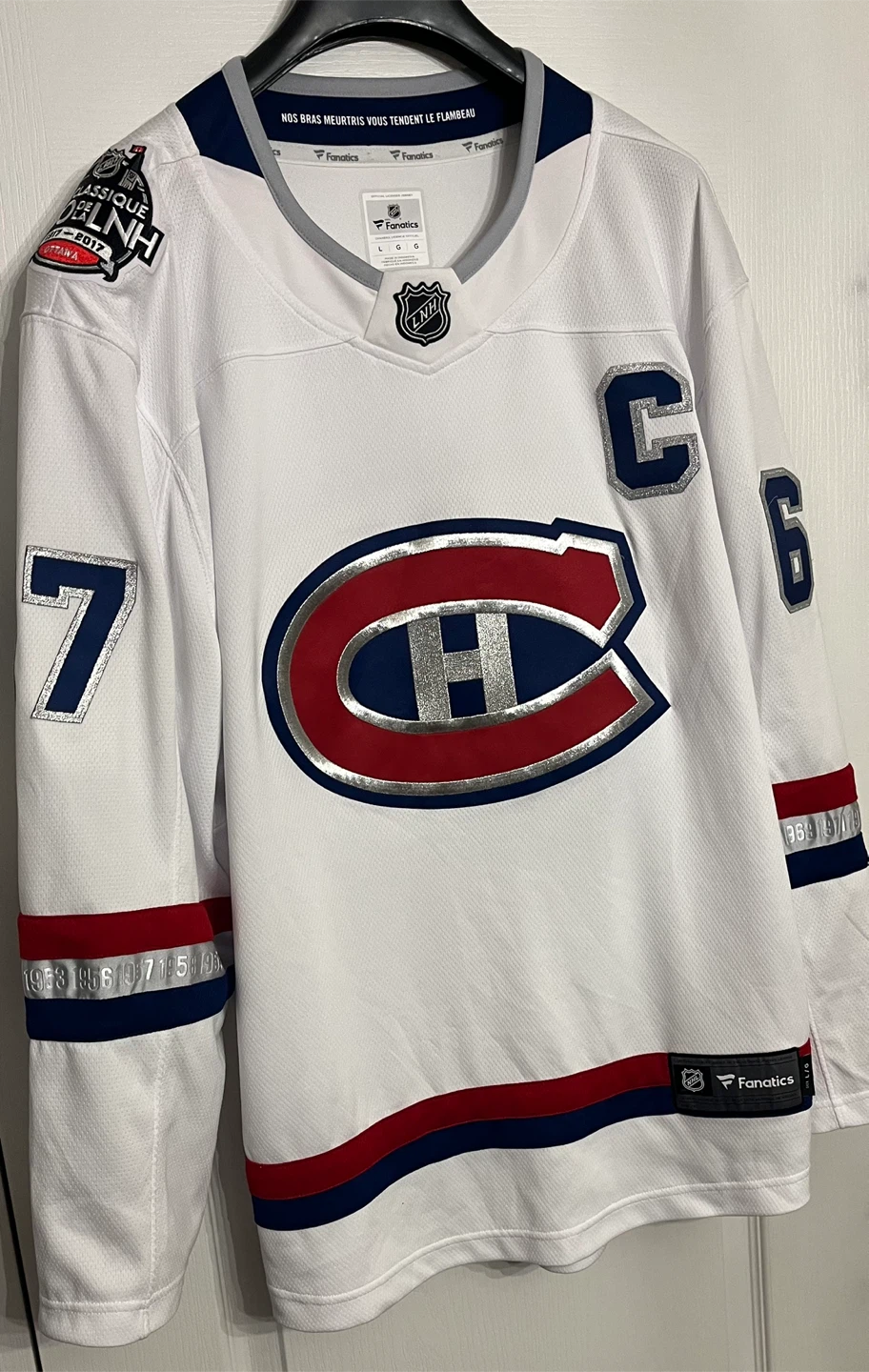 Montreal Canadiens Fanatics 2017 NHL 100 Classic Jersey Large - photo 4