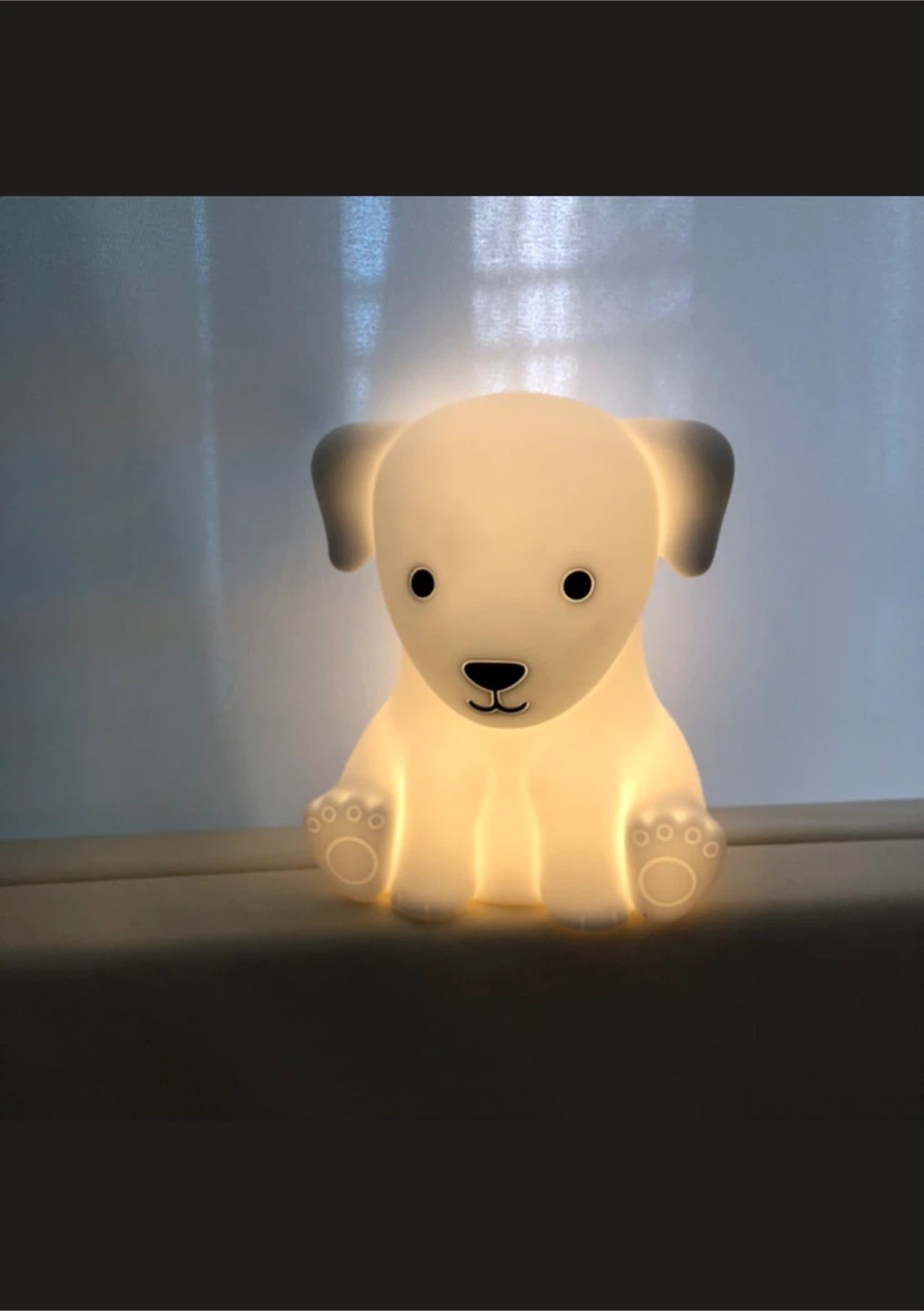 White puppy LED night light - photo 2