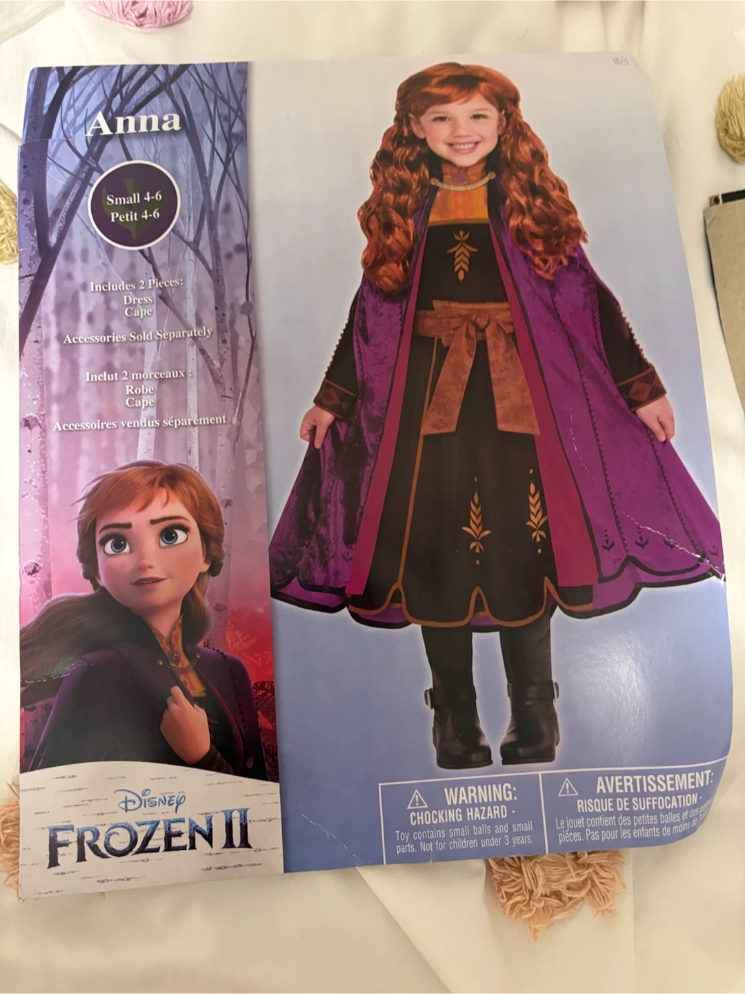 Disney Frozen II Anna Costume Small 4-6
