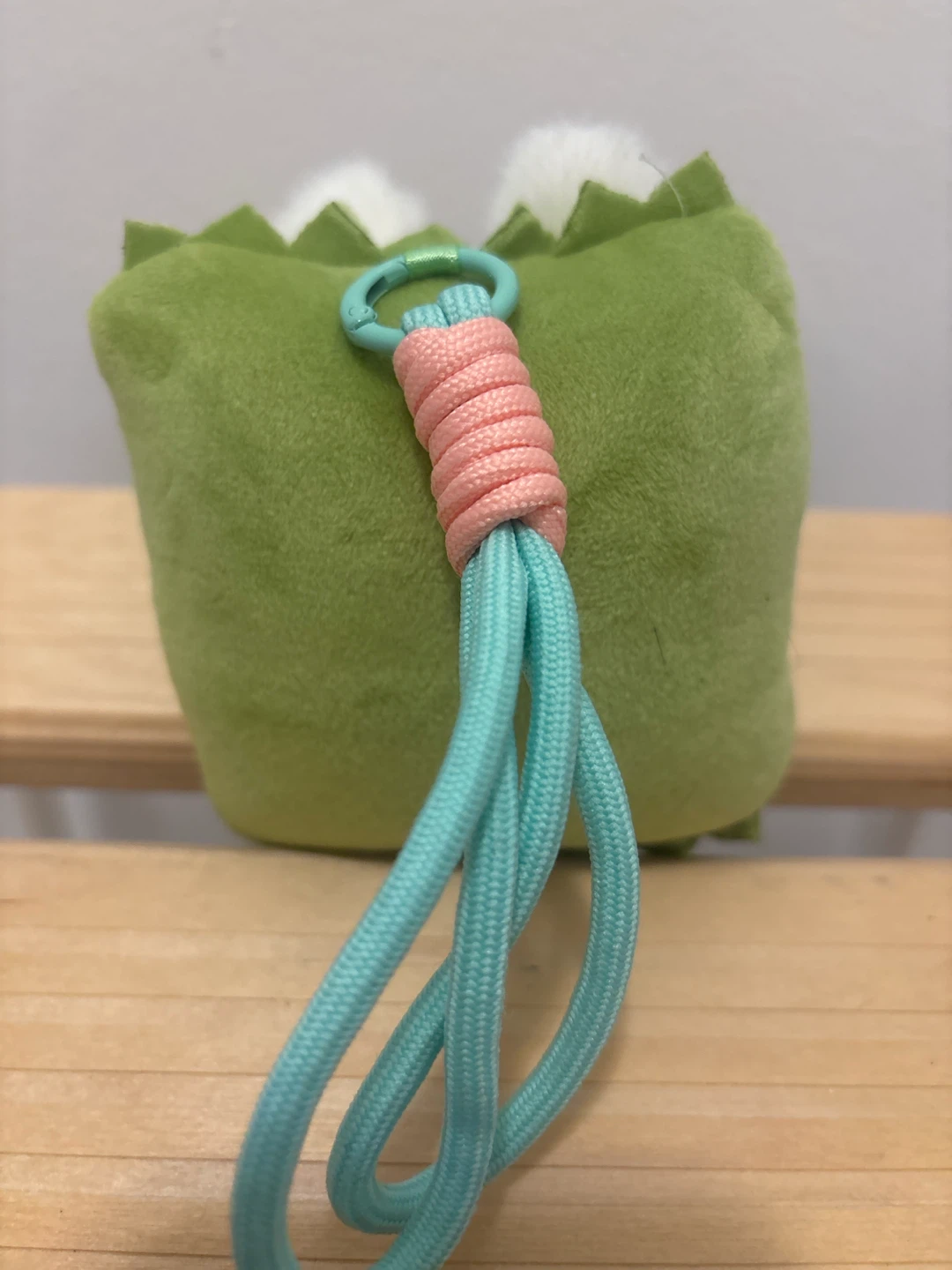 Cute plush pouch with keychain - photo 3