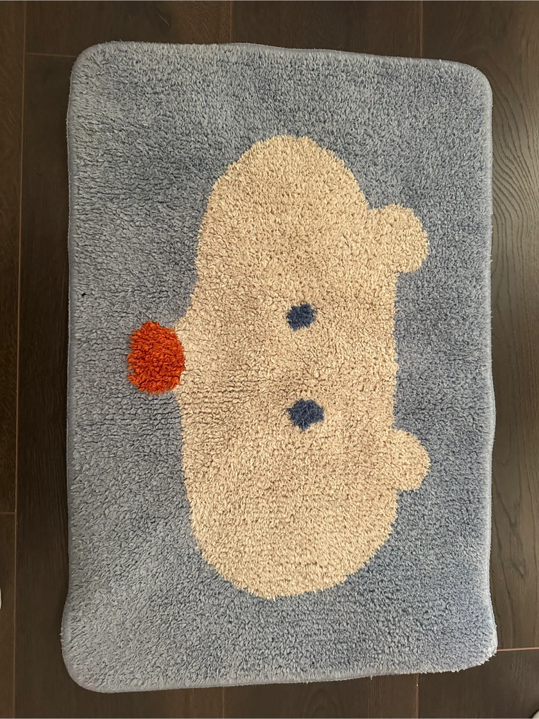Blue Dog Bath Mat