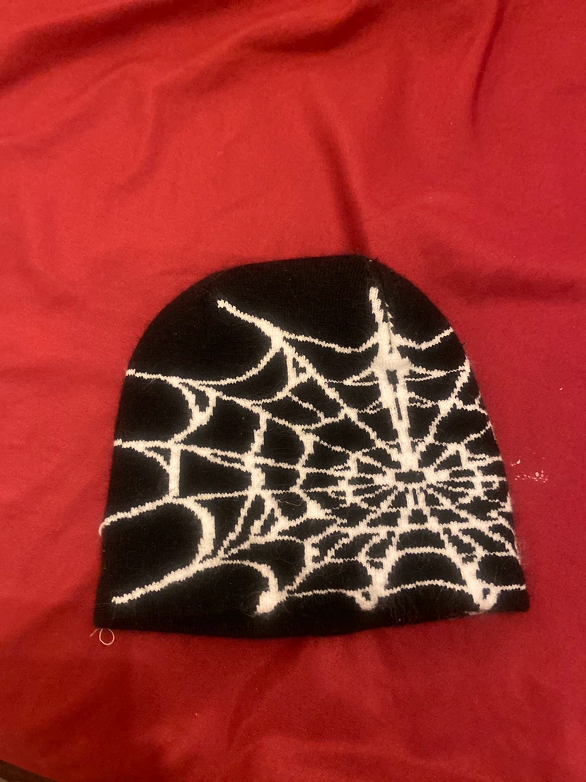 Two Spiderweb Beanies - Black and Brown/Pink - photo 2