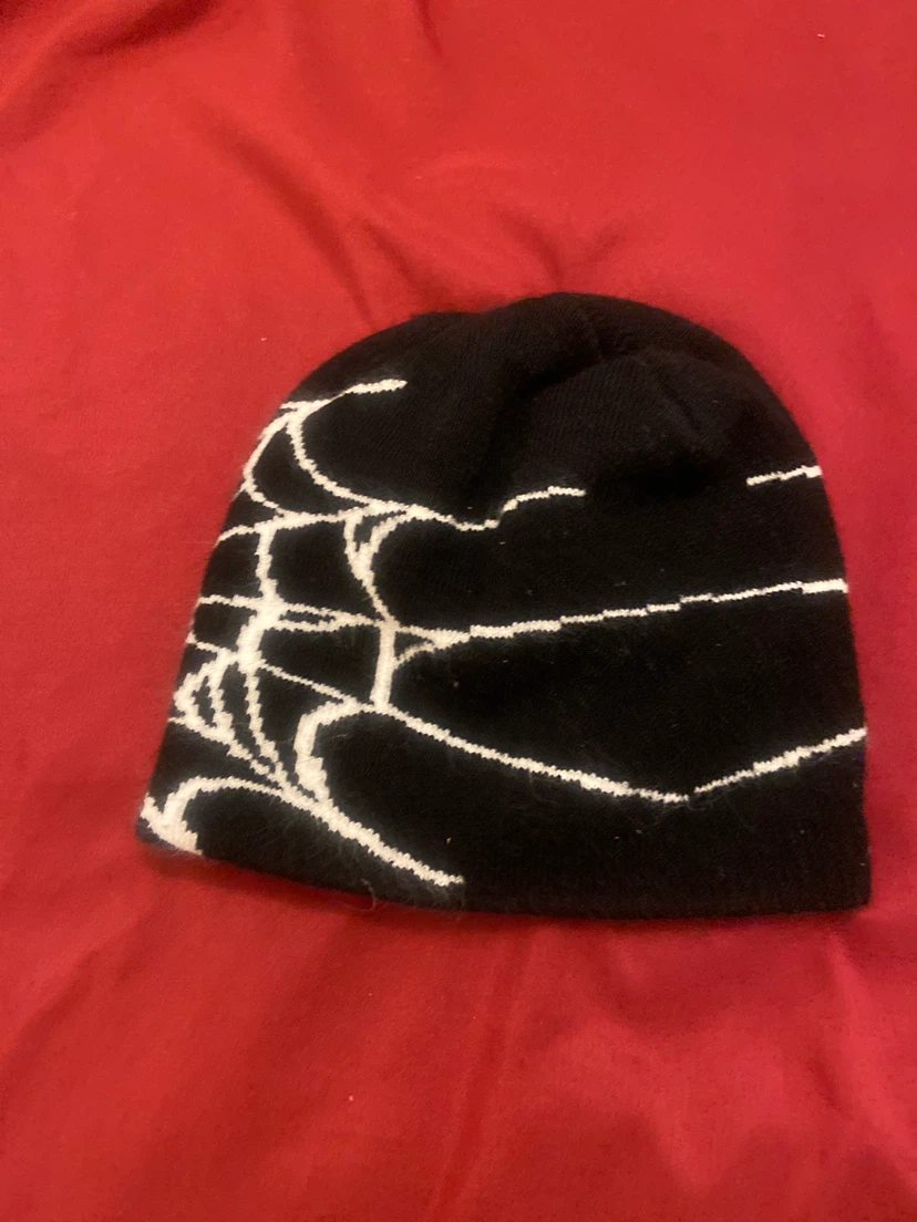 Two Spiderweb Beanies - Black and Brown/Pink - photo 3