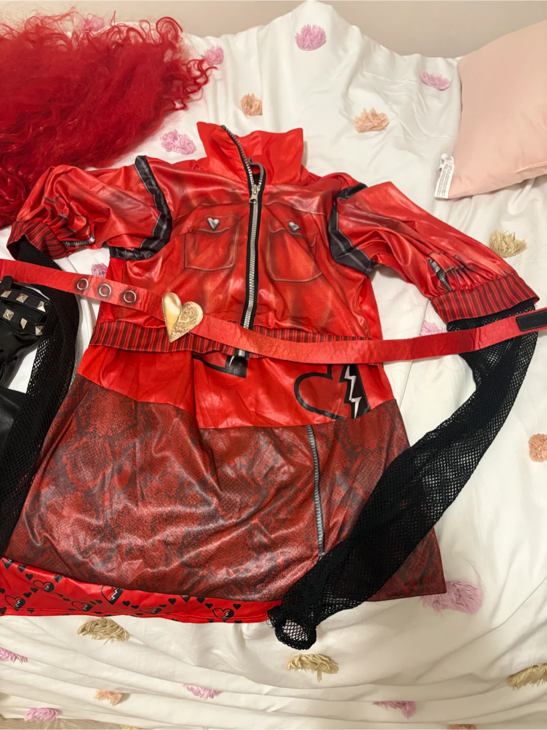 Disney Descendants Red costume + Wig - photo 3