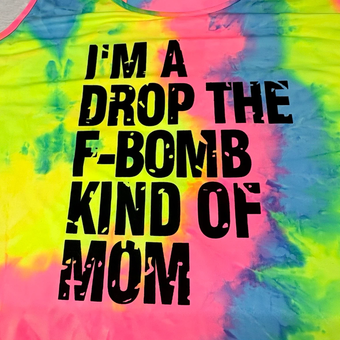 Shein Tie Dye Drop The F Bomb Kind Of Mom Graphic Dress - photo 5