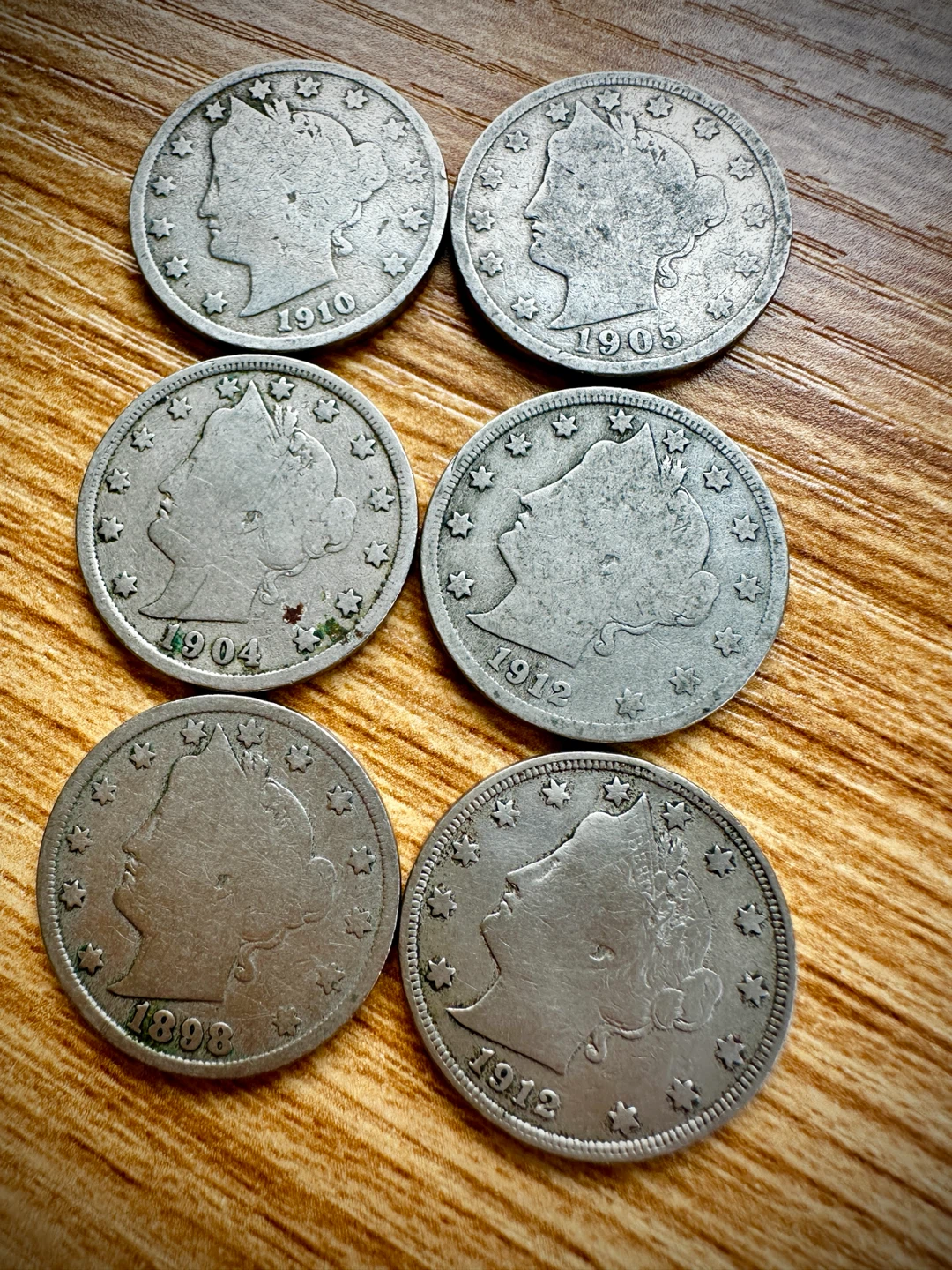 1800-1900 Old United States V Nickels