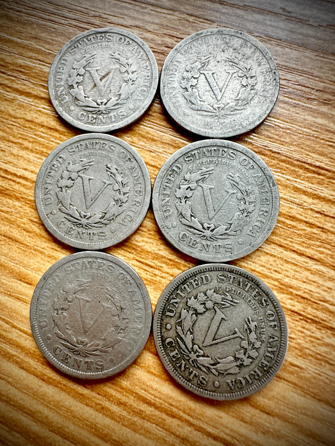 1800-1900 Old United States V Nickels - photo 2