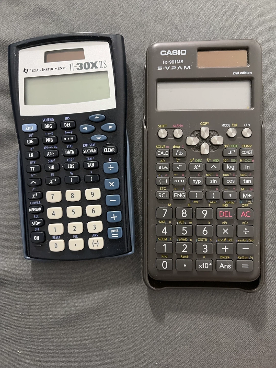 Set of 2 calculators- Texas Instruments and Casio