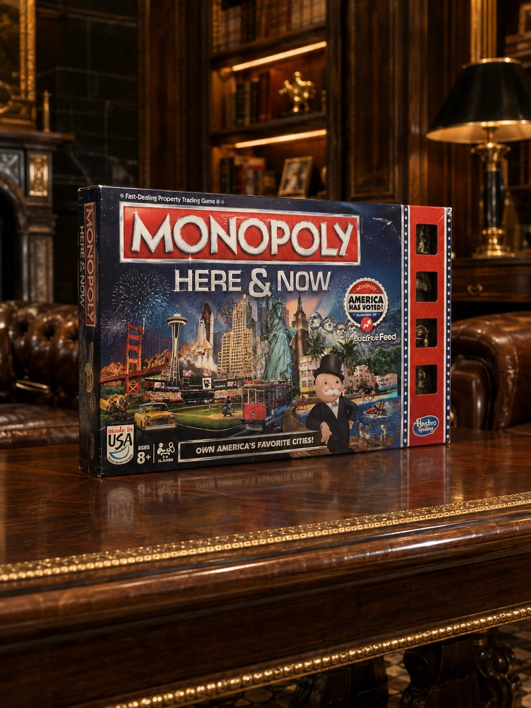 2015 MONOPOLY Here & Now USA Edition Hasbro Board Game
