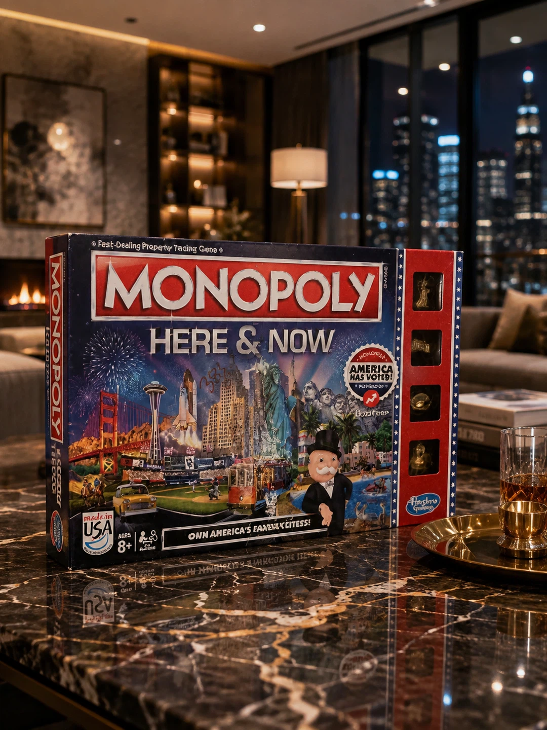 2015 MONOPOLY Here & Now USA Edition Hasbro Board Game - photo 3