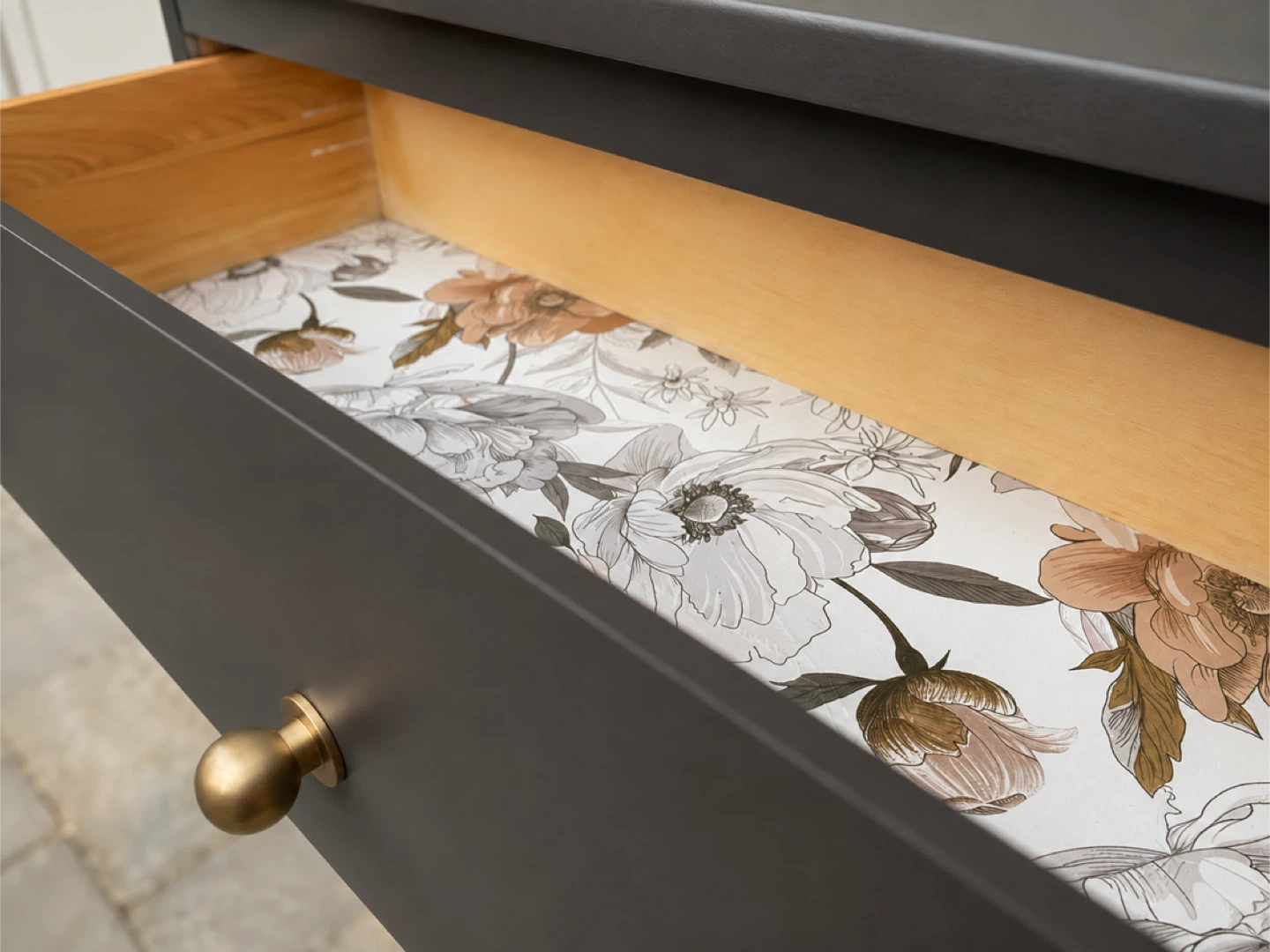 Vintage MCM Tallboy Dresser | Mélange Nocturne | Refinished - photo 4
