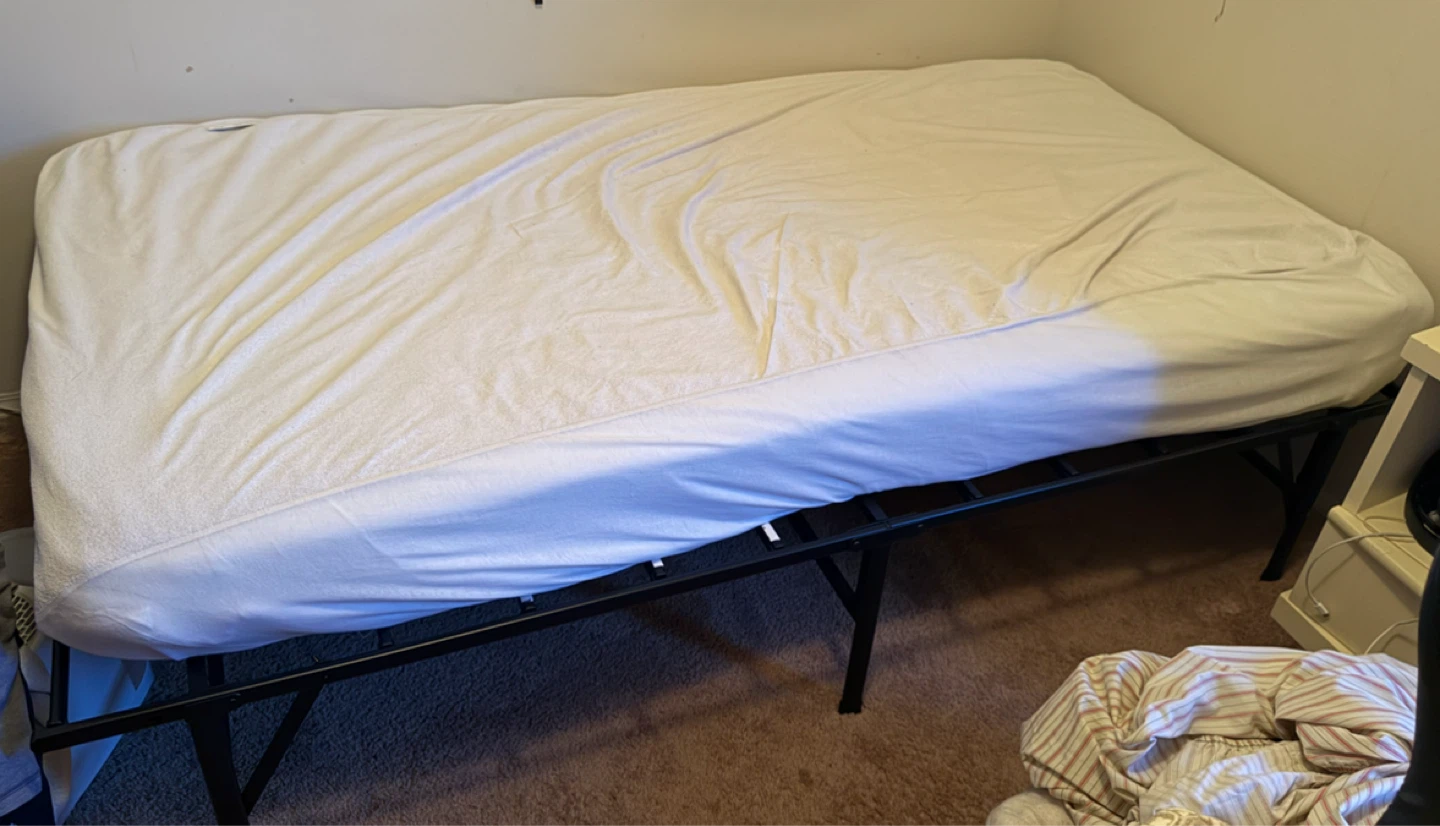Metal Bed Frame with Mattress - photo 3