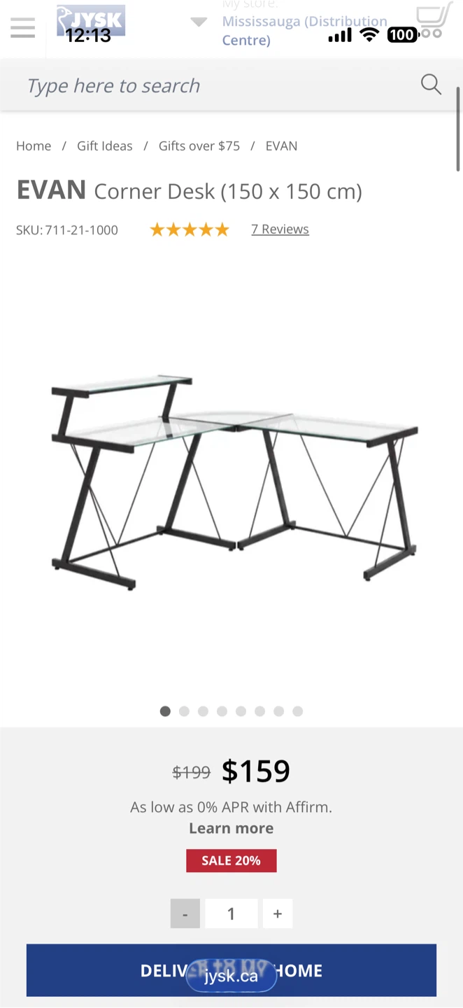 JYSK Evan Corner Desk (150 x 150 cm) - photo 2