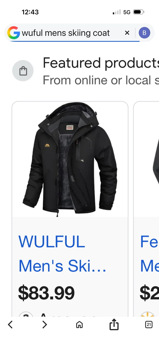 WULFUL Men's Ski Jacket