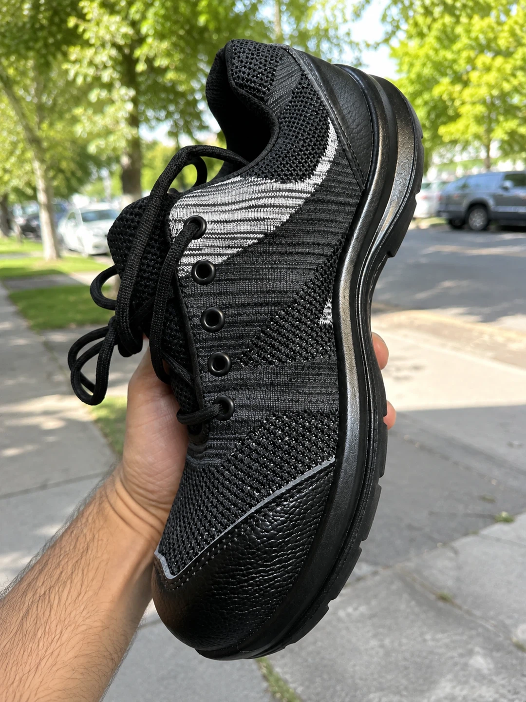 Black Steel Toe Safety Shoes - photo 4