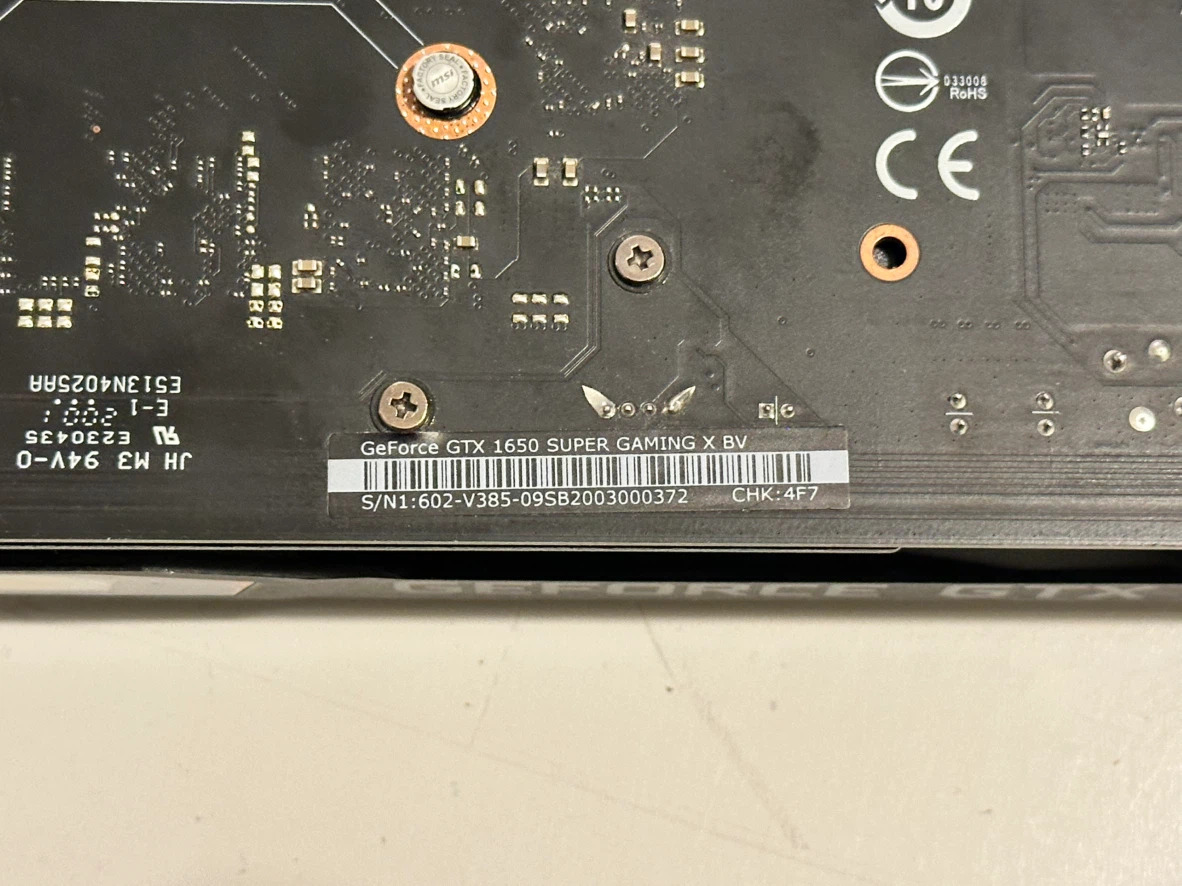 MSI GeForce GTX 1650 SUPER Gaming X gpu - photo 5