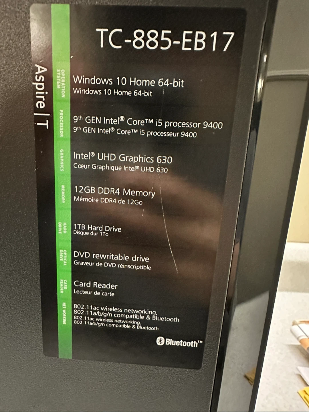 Acer Aspire TC-885-EB17 Desktop PC - photo 3