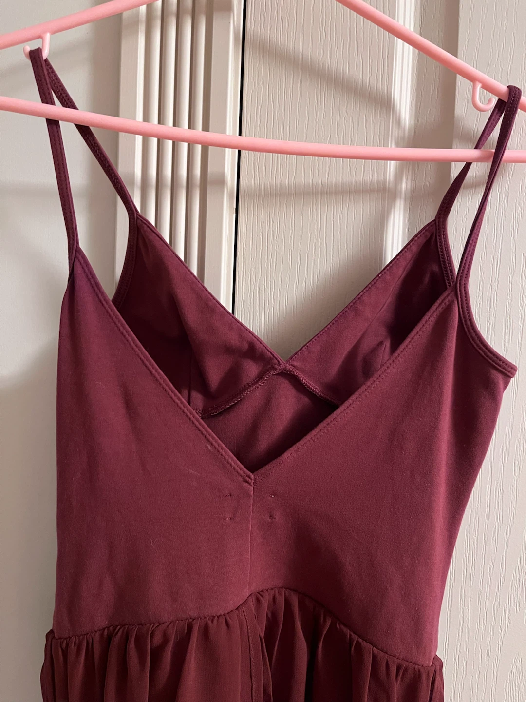 Aritzia, Burgundy Bodysuit with Sheer Sleeves - photo 4