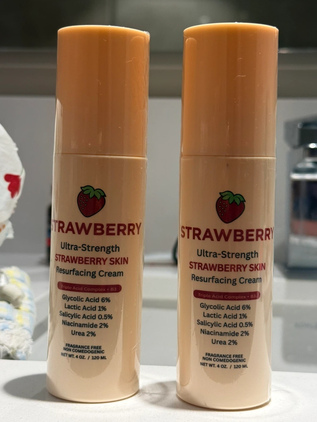 Strawberry Ultra-Strength Skin Resurfacing Cream (2 bottles)